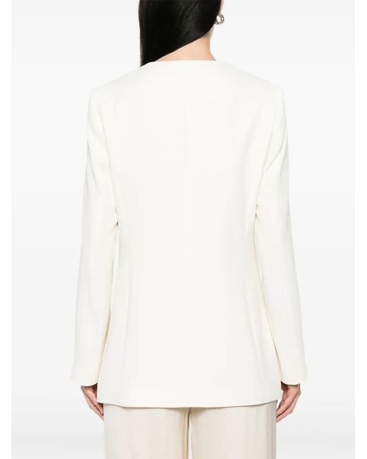 Marella White Teffige Embellished Blazer