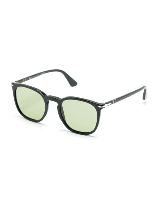 Persol Green Rectangle-Frame Sunglasses