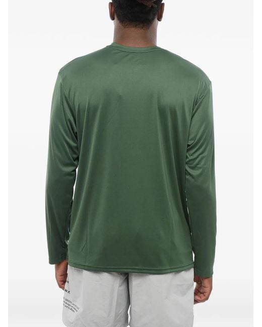 Nike Green Swim Hydroguard Dri-Fit Logo-Print T-Shirt for men