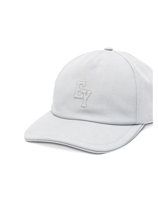 Eleventy White Logo-Embroidered Baseball Cap for men