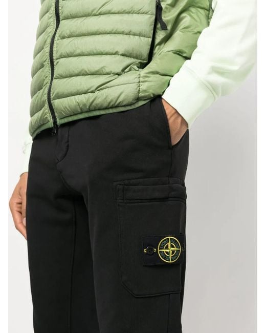 Stone Island Trainingsbroek Met Logopatch in het Black voor heren