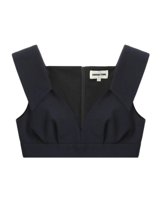 ShuShu/Tong クロップ トップ Black