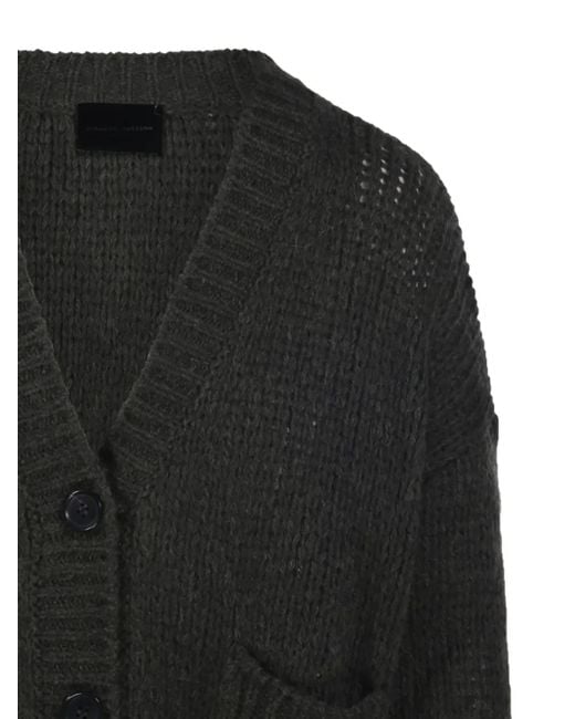 Roberto Collina Black Front-Pockets Cardigan