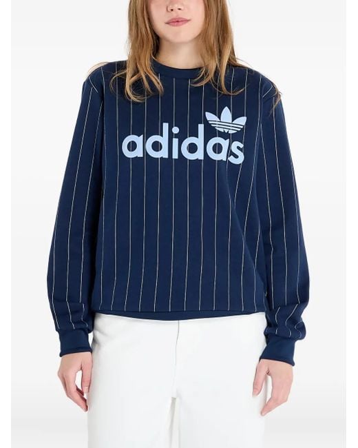 Sudadera a rayas diplomáticas Adidas de color Blue