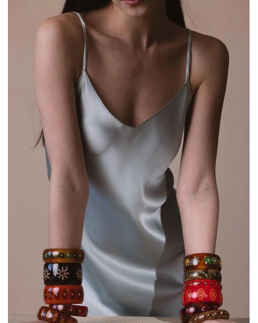 Mark Davis Orange 18K Bakelite Bracelet