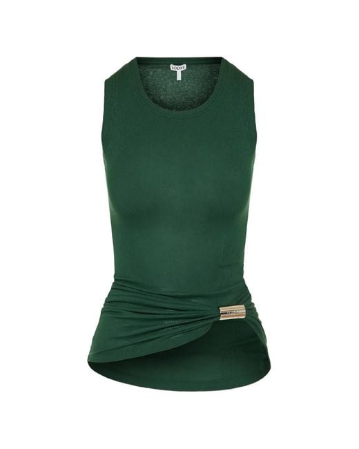 Loewe Green Débardeur À Col Rond