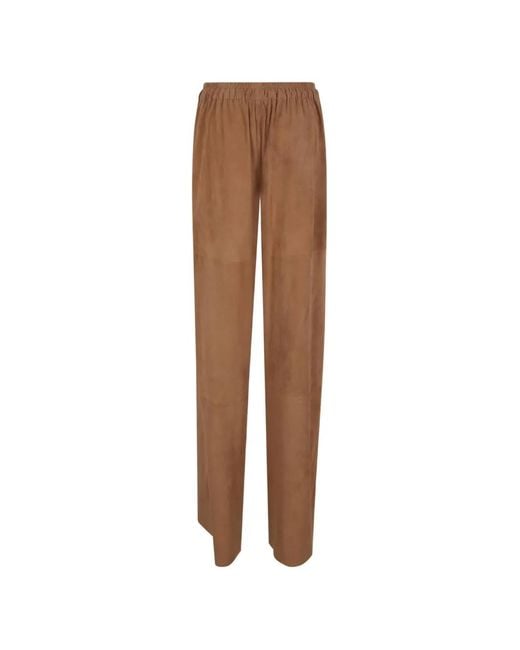 Desa Nineteenseventytwo Brown Elasticated Trousers