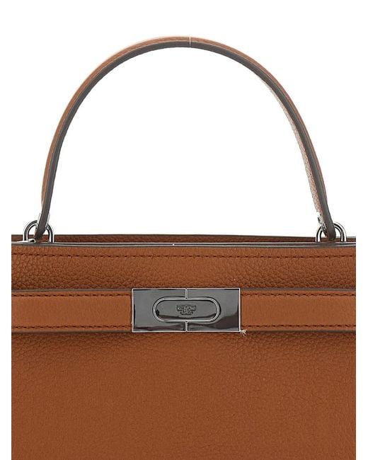 Tory Burch Brown 'Lee Radziwill Mini' Tote Bag
