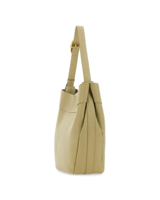 Gianni Chiarini Green Selena Grained Buckle Shoulder Bag