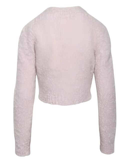 Marni Pink Button-Fastening Cropped Cardigan