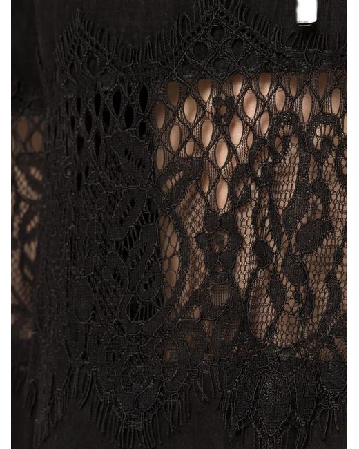 Nissa Black Lace Insert Trousers