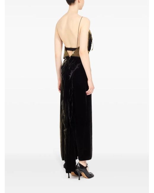 Maison Margiela Black Silk Maxi Dress