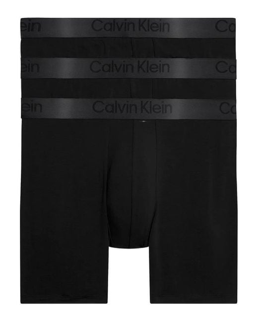 Calvin Klein 3er-Set Boxershorts mit Logo-Bund in Black für Herren