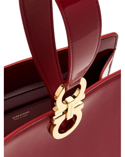 Ferragamo Red Mini Clutch