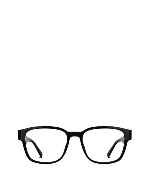 Lacoste Black Logo-Plaque Square-Frame Glasses for men