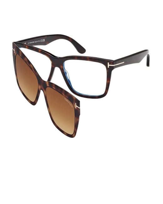 Tom Ford Brown Lunettes De Vue À Monture Carrée