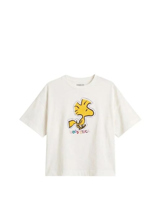 Chinti & Parker White Woodstock Embroidered T-Shirt