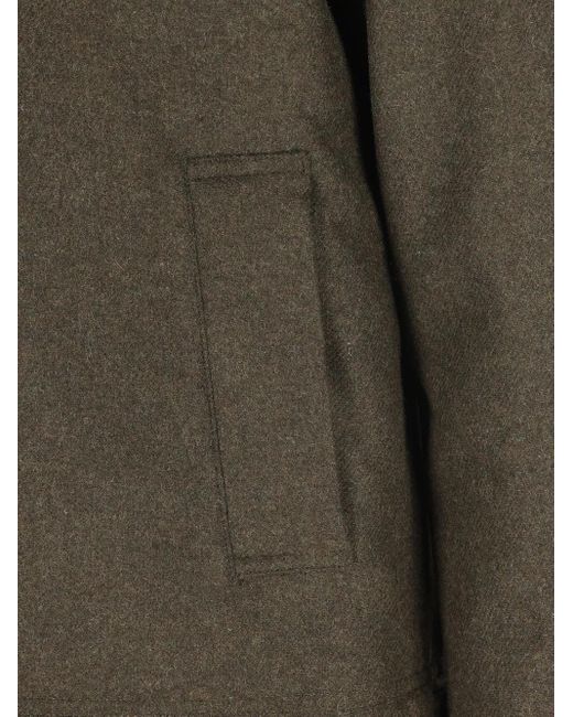 Woolrich Green Button-Fastening Shirt Jacket for men