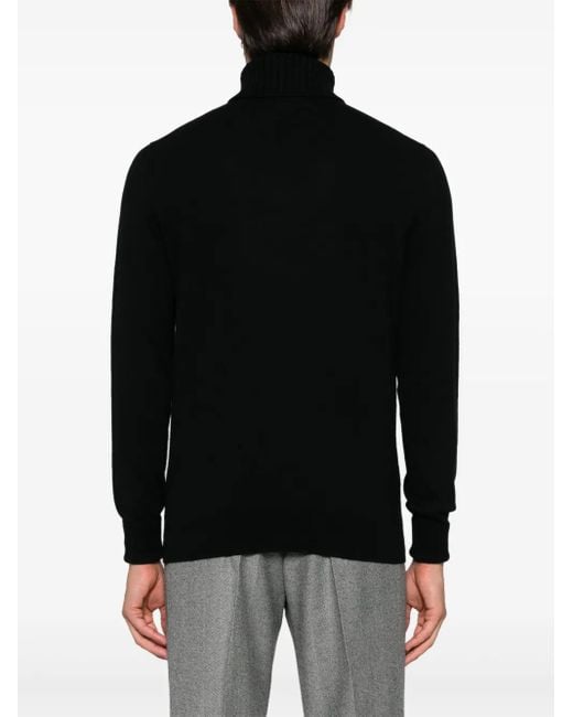 Ballantyne Black T Neck Sweater for men