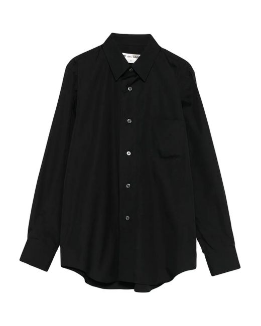 Camisa con bolsillo y manga larga Comme des Garçons de hombre de color Black