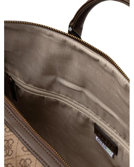Guess Brown Pisa Patterned Holdall for men