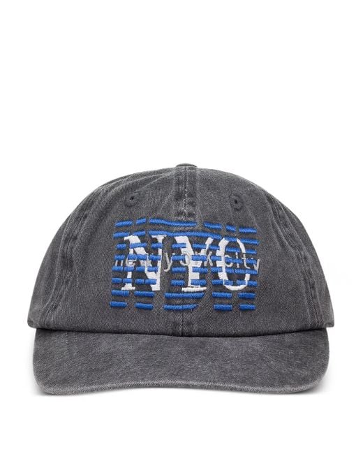 Who Decides War Blue Nyc Embroidered Baseball Cap for men