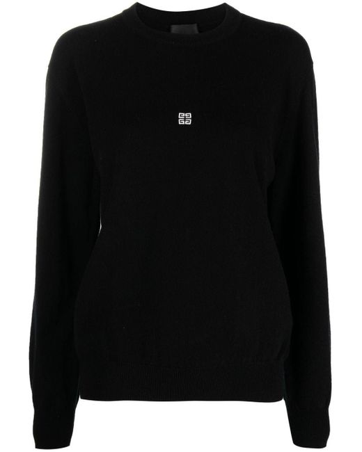 Givenchy Black Logo Wool Sweater