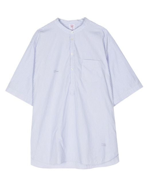 Undercover White Striped Cotton Shirt for men