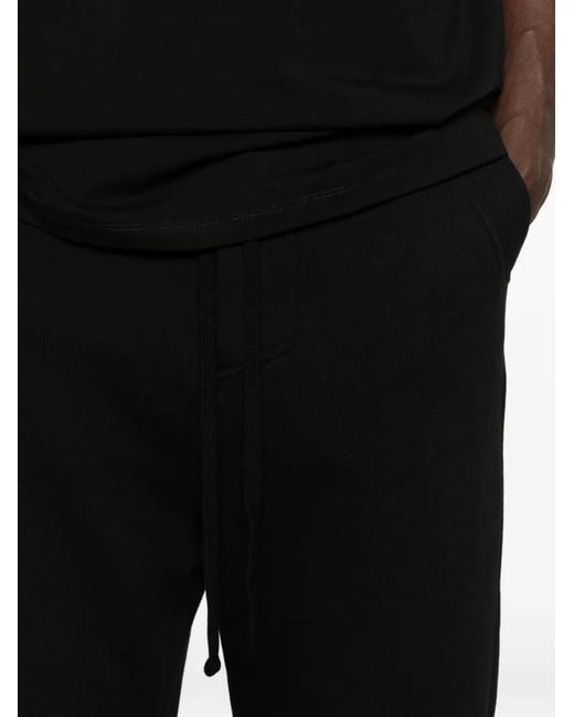 Thom Krom Black Cotton Track Pants for men