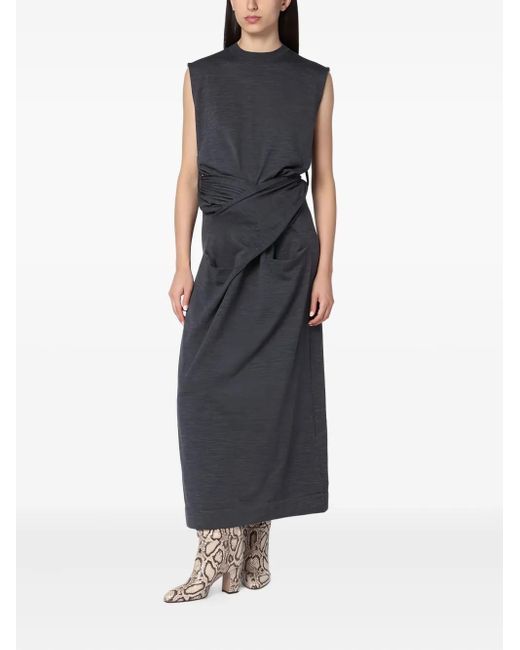 Jil Sander Maxi Dresses in het Gray