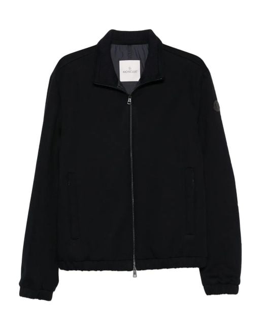 MONCLER ジップアップパデッドブルゾン ブラック メンズ Moncler ジップアップ ジャケット ブラック | Lyst