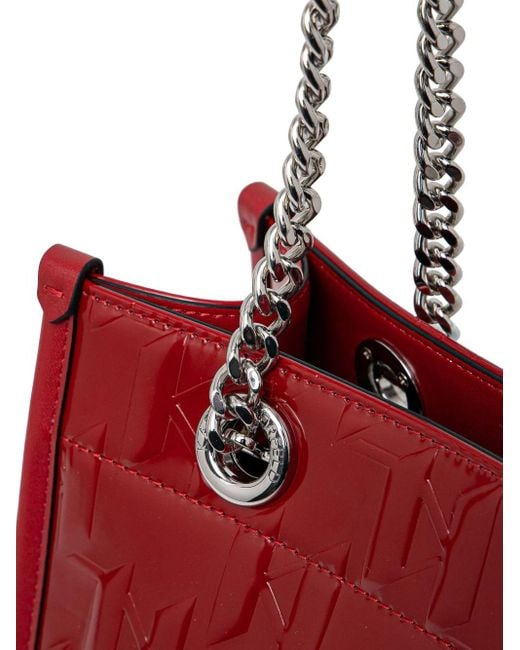 Karl Lagerfeld Red K/Skuare Tote Bag