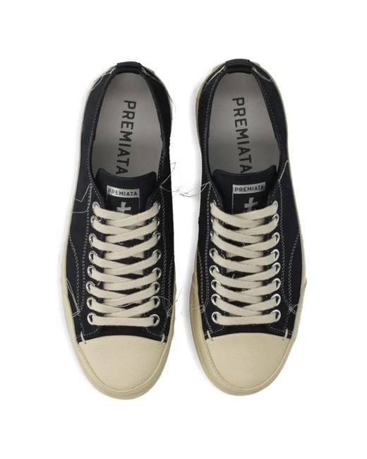 Premiata White Baskets Vincent for men