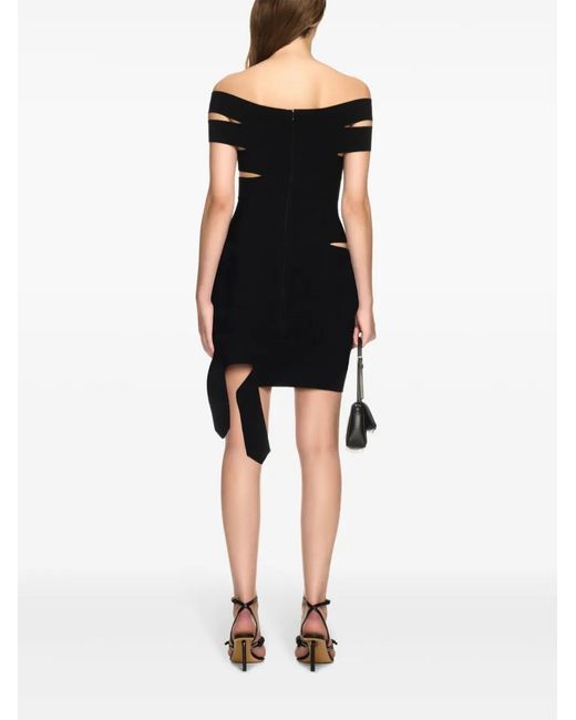 Off-White c/o Virgil Abloh Black Cut Out-Detail Mini Dress
