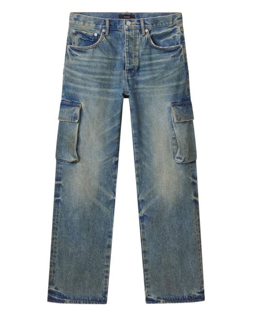 Jeans Cargo P011 di Purple Brand in Blue da Uomo