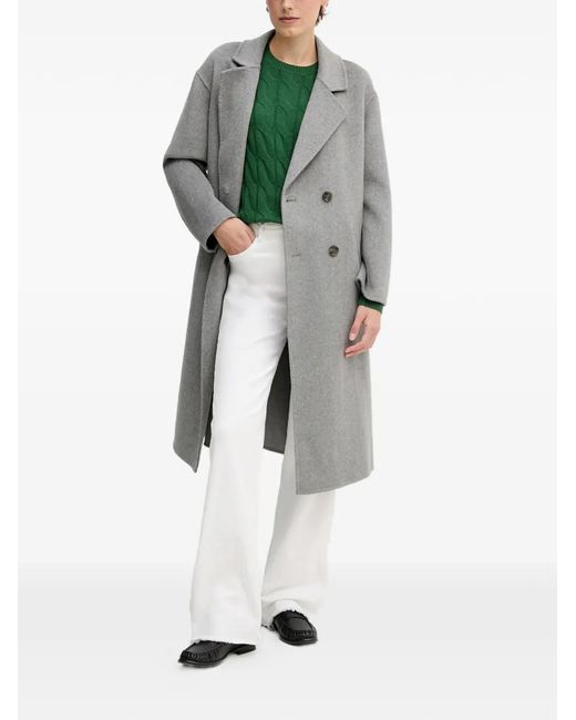 GAUDI Gray Double-Breasted Coat