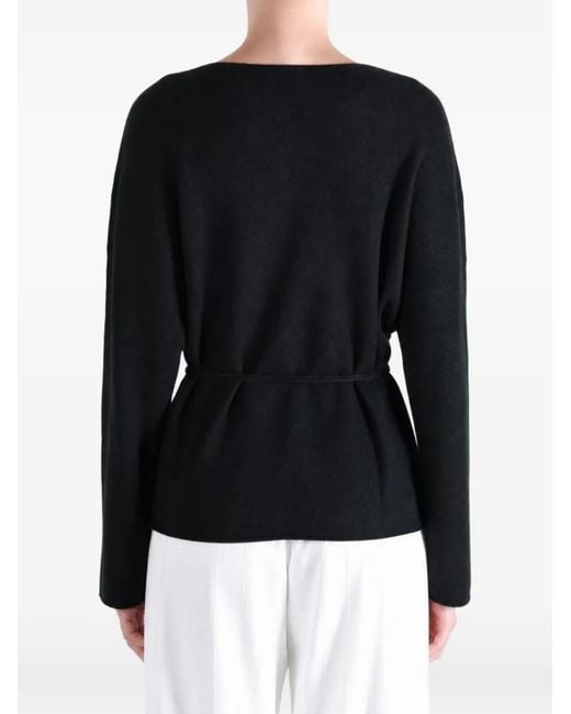 TAIGA TAKAHASHI Black Samue Wrap-Style Cardigan