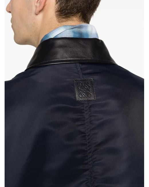Giacca Con Tasche di Loewe in Black da Uomo
