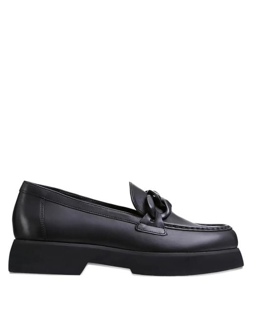 Högl Black Stacy Chunky Leather Loafers