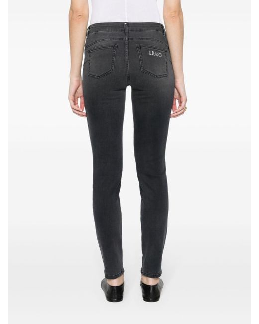 Liu Jo Gray Taillenhohe Skinny-Jeans