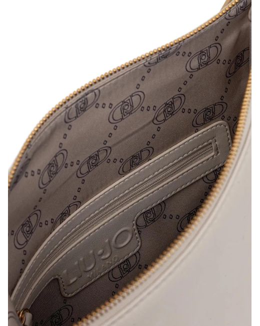 Liu Jo White Chain-Embellished Shoulder Bag