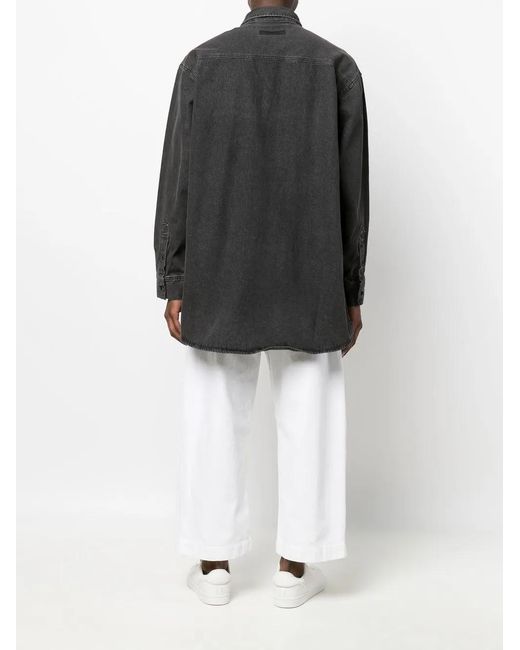 Fear Of God Black Oversized-Cut Denim Shirt for men