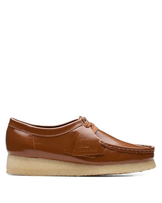 Clarks Brown Wallabee "Dusk Pat" Loafers