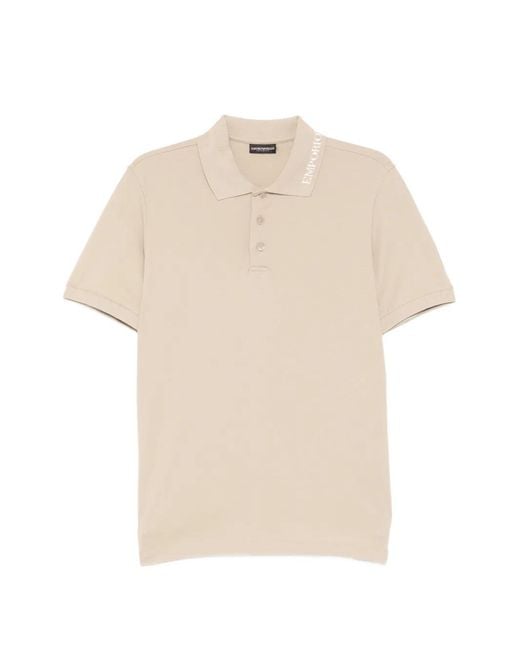 Emporio Armani Natural Logo Polo Shirt for men