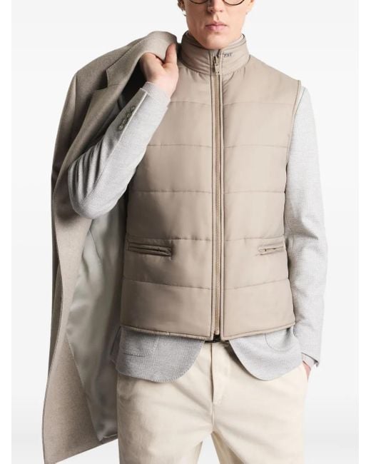 Fay Doppelreihiger Mantel in Natural für Herren