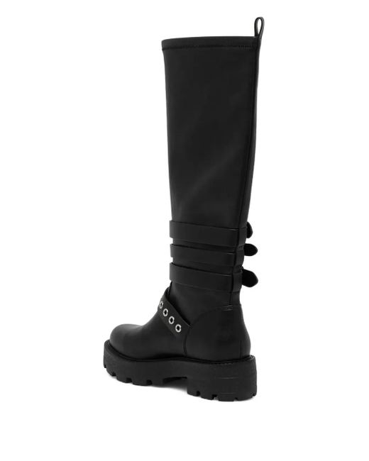 Guess Black Buckle-Strap Boots