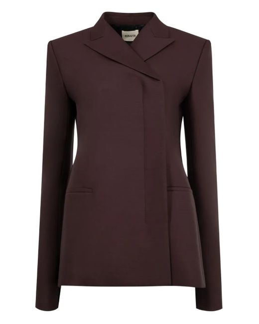 Blazer Silvannah di Khaite in Brown