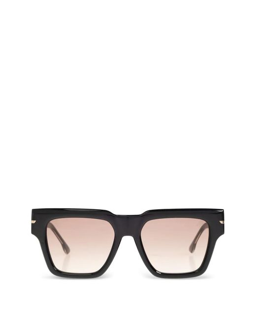 Victoria Beckham Black Lunettes De Soleil Rectangulaires Vb 7004