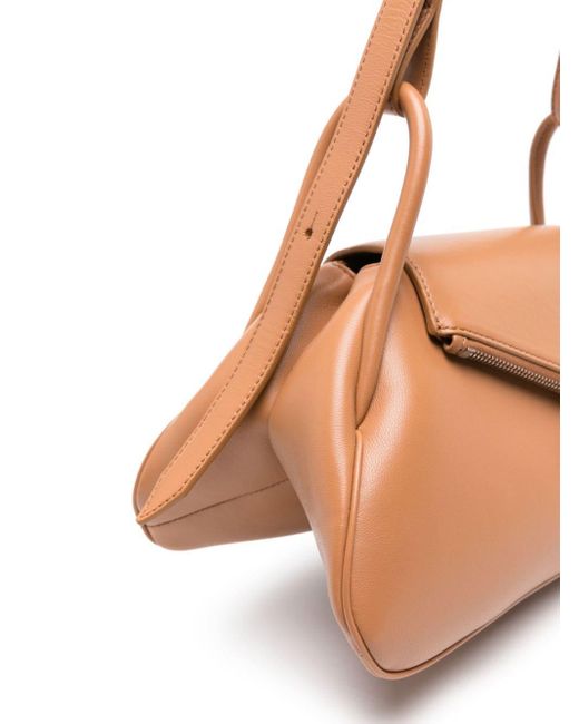 AMINA MUADDI Pink Gemini Leather Shoulder Bag