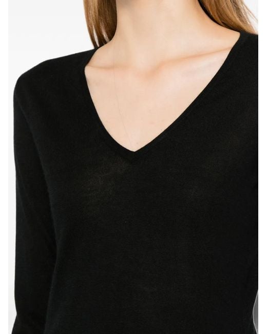N.Peal Cashmere Black Imogen T-Shirt